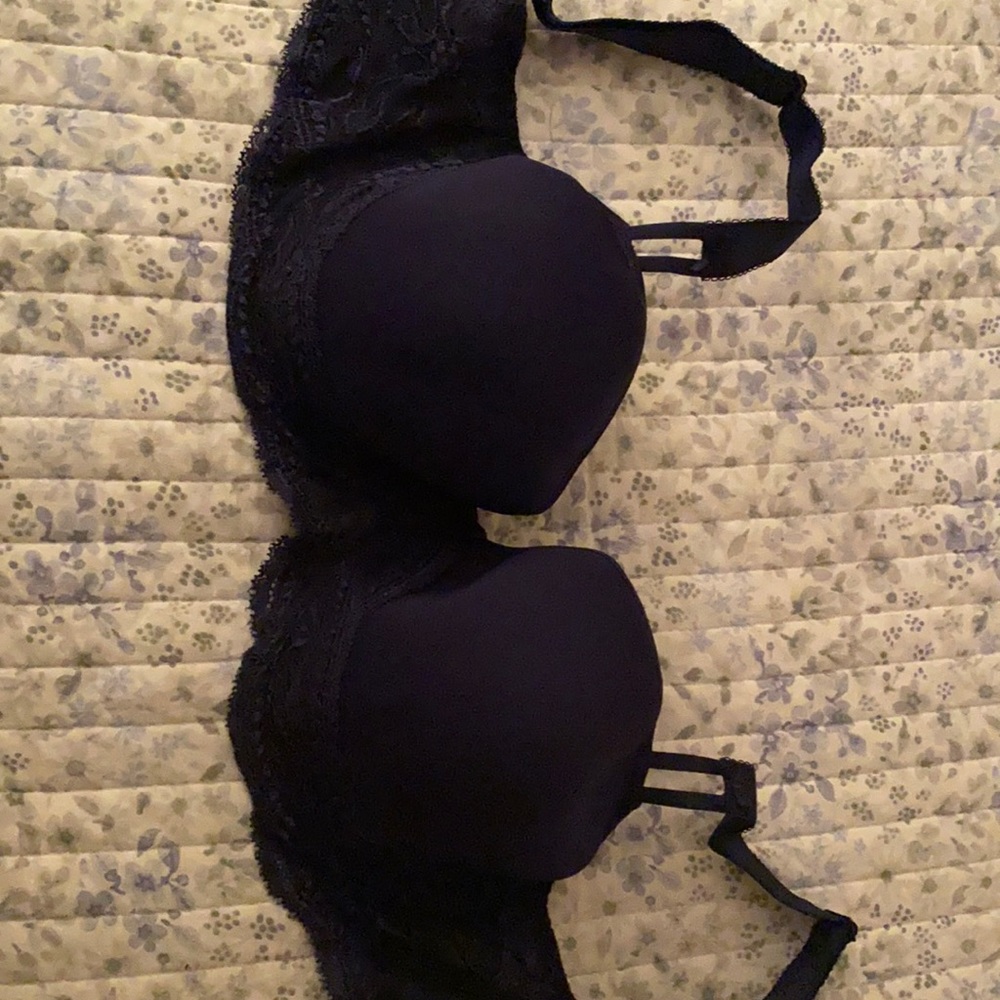 Simon Perele NWT Eden 3D Demi Bra in Navy 32 H